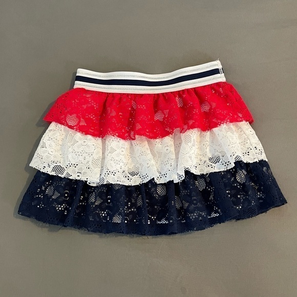 Girls Patriotic Lace Skirt - Picture 2 of 3